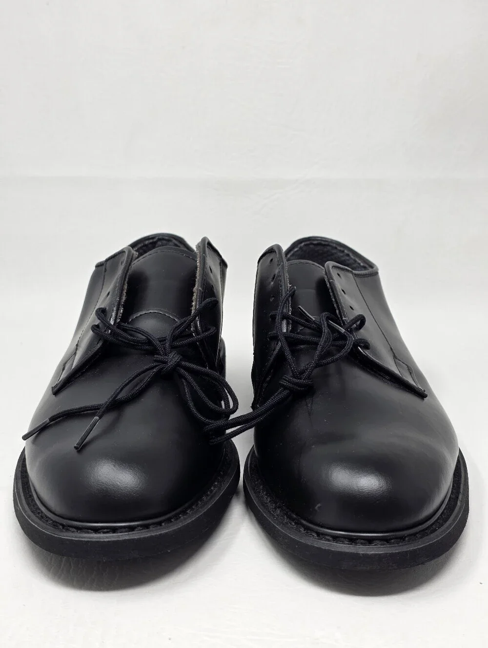 Bates Mens Size 7.5 D Leather Uniform Oxford Dress Shoes 00968 Vibram Soles
